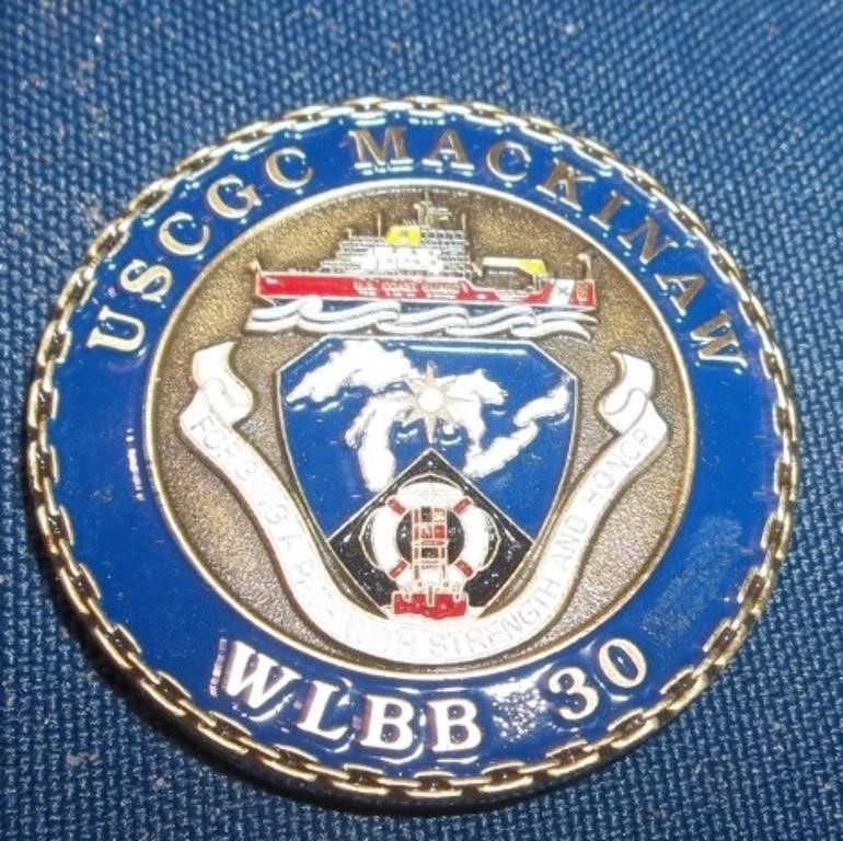 1790 USCGC Mackinaw WLBB 30 Coast Guard Coin