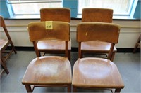4 Solid Wooden Chairs