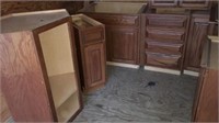 101” Of Base Cabinets & 134” of Wall Cabinets Oak