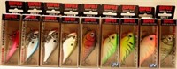 (9) Rapala Rippin' Rap RPR-7 Fishing Lures / Baits