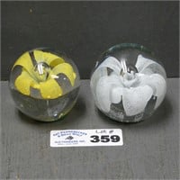Pair of Glass Paperweights