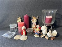 Candles, Santa and Mrs.salt and pepper, Angels