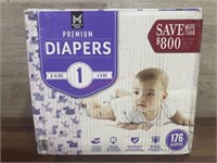 176ct size 1 members mark diapers