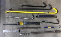 Lot of Various Crowbars