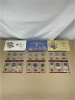 1990, 1991, 1992, mint uncirculated coin sets