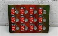 12 mini Coca-Cola can lighters keychains