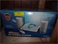 Coby 20 Watt CD Stero System - New in Box