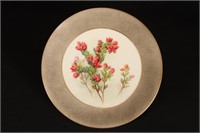 Royal Worcester Wildflower Porcelain Cabinet Plate