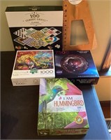 3 jigsaw puzzles and classic games