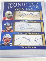 Iconic Ink Joe Montana Peyton Manning Tom Brady