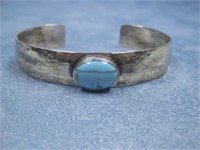 S.S. Hallmarked Navajo Turq Bracelet