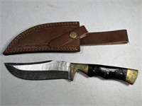 KNIFE (WITH LEATHER SHEATH)