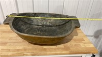 Hand carved large bowl