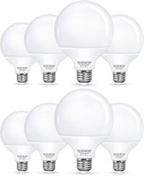 8 Pack G25 Vanity Light Bulb, LED Globe Bulbs for