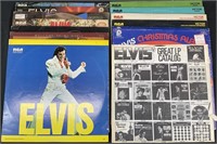14 Elvis Presley Vintage Record Albums