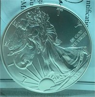 2015 UNC American Silver Eagle Dollar Coin, 1oz