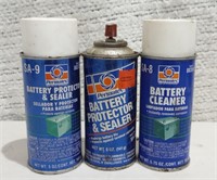 Three 5oz Battery Protector/Cleaner Cans