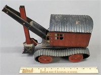 Pressed Steel Steam Shovel Toy