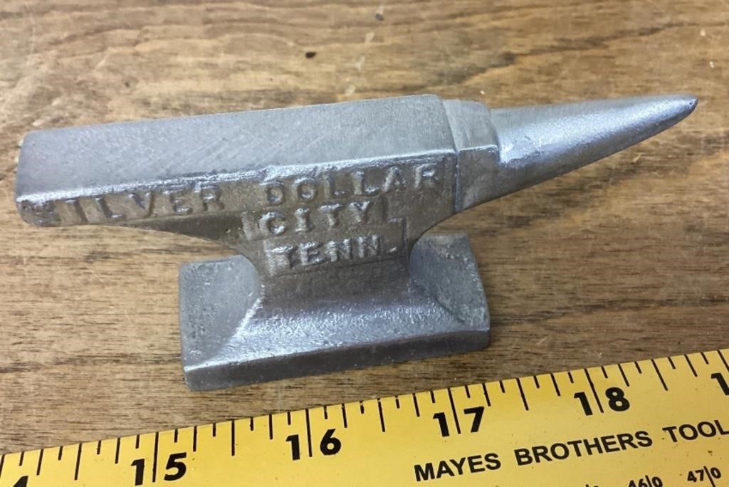 Souvenir mini anvil from Silver Dollar City