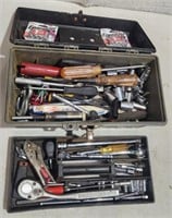 Tool Box Loaded with Ratchets, Sockets,
