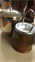 ENGLISH BISCUIT BARREL & WALLACE ICE BUCKET