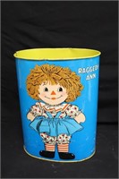 Vintage Raggedy & Andy Trash Can,