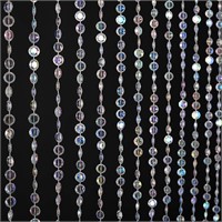 FlavorThings 3ft x 6ft 34 Strands Iridescent Faux