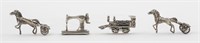 Assorted Sterling Silver Figurines, 4