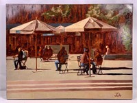 Tate Hamilton Cityscape oil painting on canvas,,