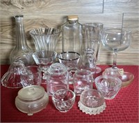 Miscellaneous glassware