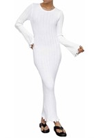 $30.00 Women's Elegant Long Sleeve Knitted Maxi