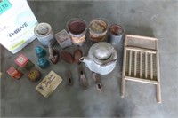 Scotland SD Paint Jugs, Washboard, Kettle, Misc