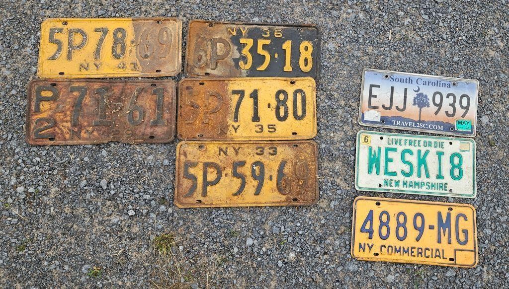 Vintage License Plates