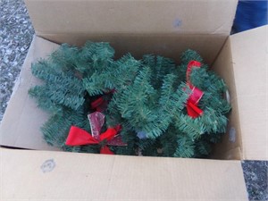 box of Christmas garland