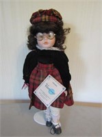Porcelain Doll "Vanessa" With Stand