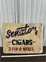Vintage Metal Cigar Sign