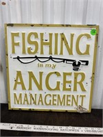 Metal Fishing Sign