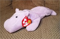 Happy (Lavender Body) Hippopotamus - Beanie Baby