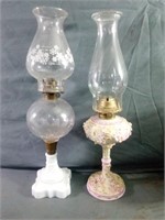 Absolutely Beautiful Vintage Oil Lamps Measure