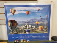 2001 Reno Balloon Race Poster and Balloon Pins