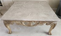 J - COFFEE TABLE W/ MARBLE TOP (A6)