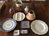 CANDLE SHADES, PLATES, PITCHER