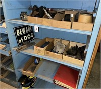 Gloves, Sign, and assorted contents