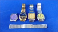 (4) Seiko Watches For Parts Or Repair ,