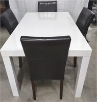 West Elm Parsons Dining Table w/ 4 Highback Chairs