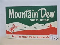 Vintage Mountain Dew Advertising Sign