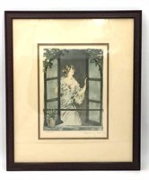 Spring by Louis Icart Pencil Signed  Lithograph
