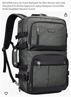 WITZMAN Carry on Travel Backpack for Men