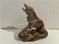 Howling Coyote Open Mouth Figurine