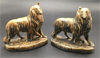 Rookwood Pottery Collie Dog Bookends
